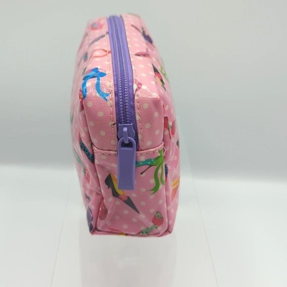 Paperchase Pink Polk A Dot Heels Cosmetic Travel Bags Barbiecore - Picture 12 of 14